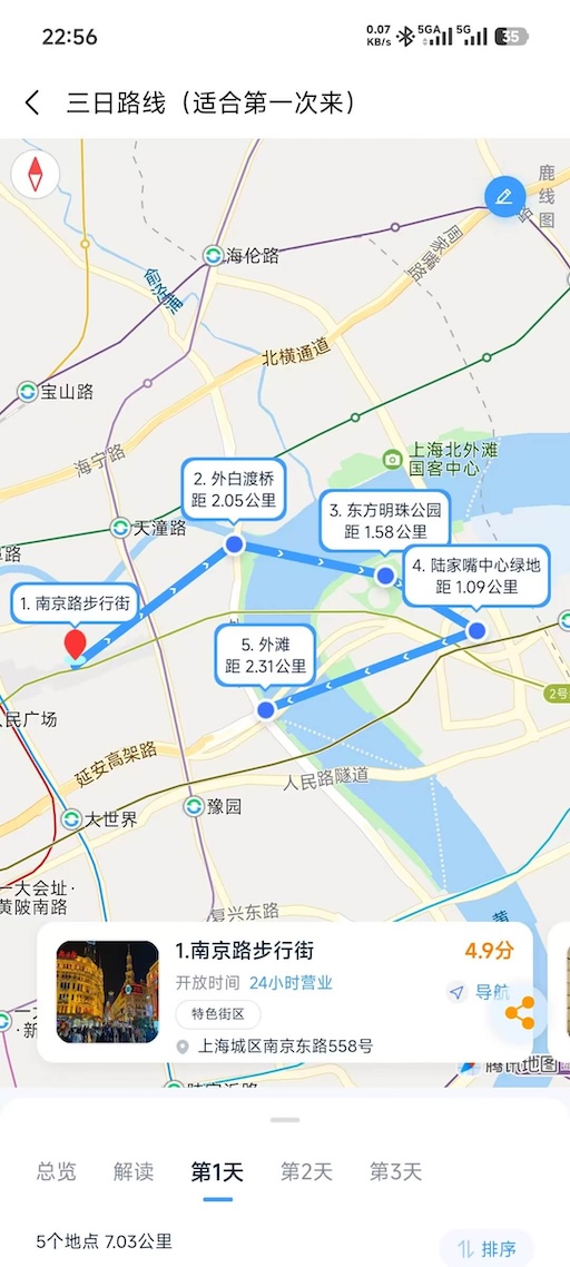 路线日程详情